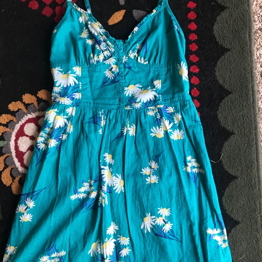 Spaghetti strap cute floral dress